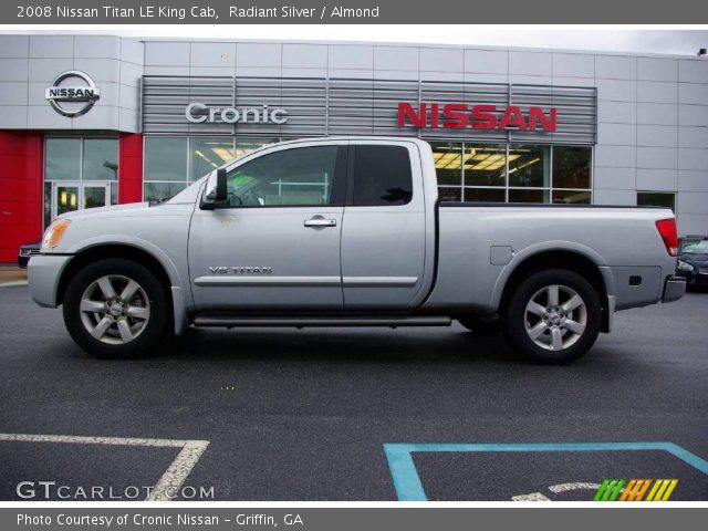 2008 Nissan Titan LE King Cab in Radiant Silver