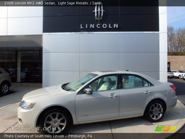 2008 Lincoln MKZ AWD Sedan in Light Sage Metallic