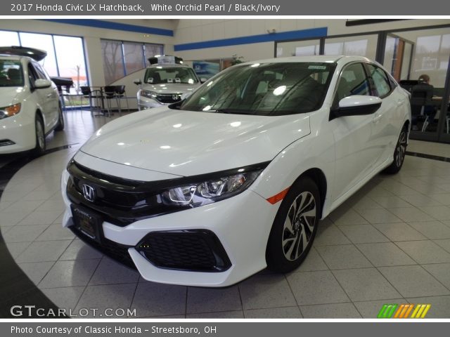 2017 Honda Civic LX Hatchback in White Orchid Pearl