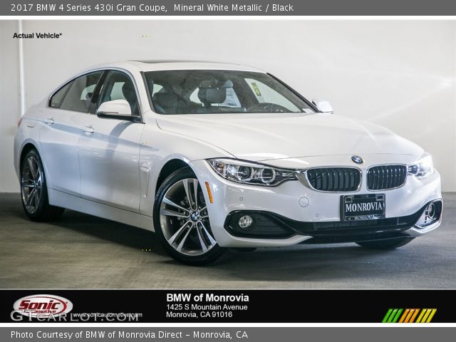 2017 BMW 4 Series 430i Gran Coupe in Mineral White Metallic