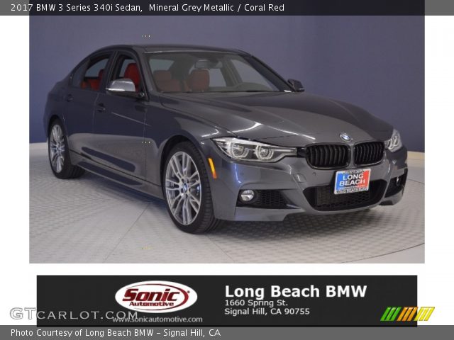 2017 BMW 3 Series 340i Sedan in Mineral Grey Metallic