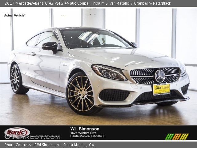 2017 Mercedes-Benz C 43 AMG 4Matic Coupe in Iridium Silver Metallic