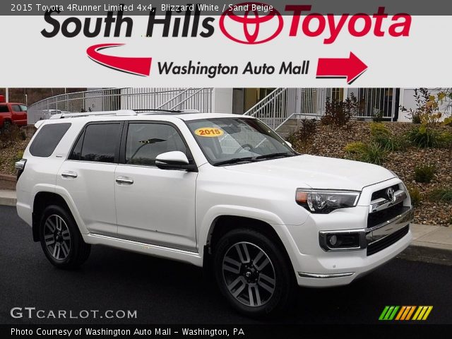2015 Toyota 4Runner Limited 4x4 in Blizzard White