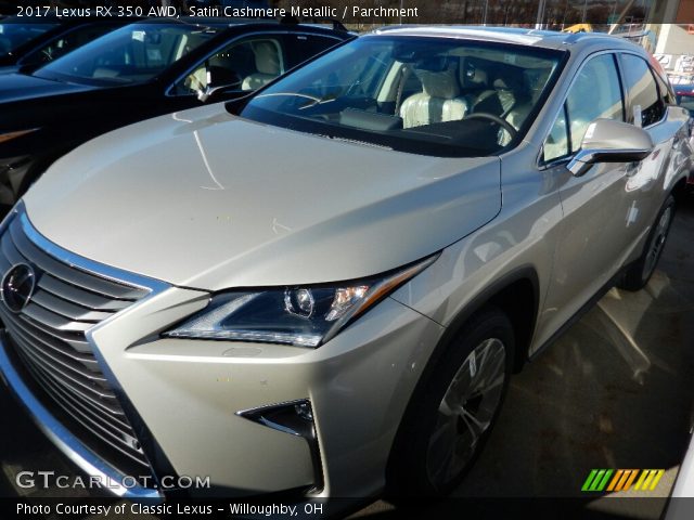 2017 Lexus RX 350 AWD in Satin Cashmere Metallic