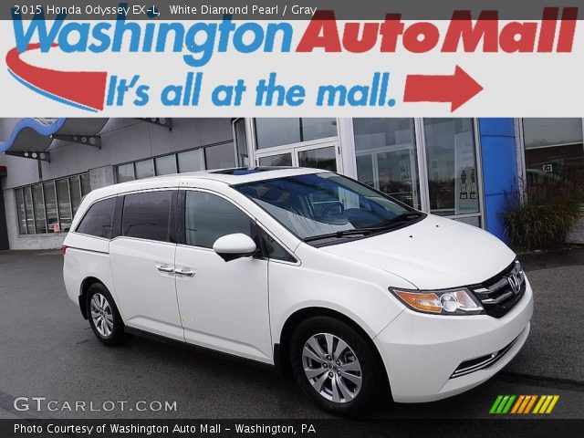 2015 Honda Odyssey EX-L in White Diamond Pearl