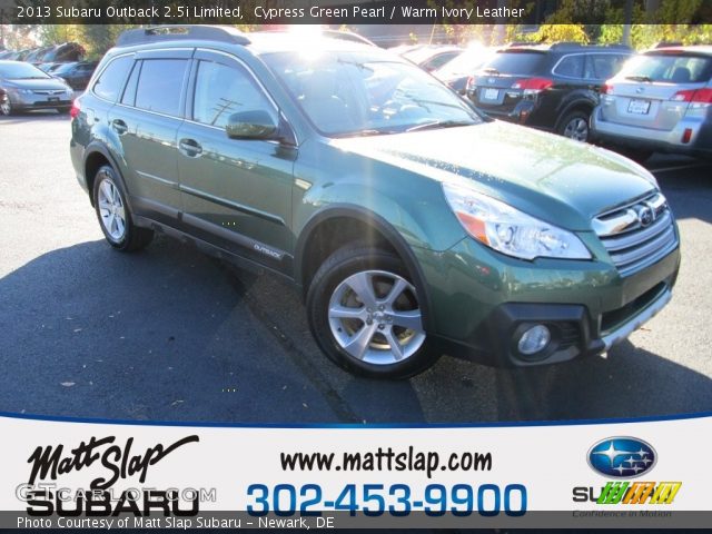 2013 Subaru Outback 2.5i Limited in Cypress Green Pearl