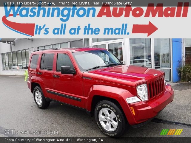 2010 Jeep Liberty Sport 4x4 in Inferno Red Crystal Pearl