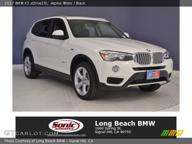 2017 BMW X3 sDrive28i in Alpine White