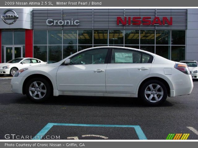 2009 Nissan Altima 2.5 SL in Winter Frost Pearl