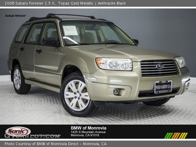 2008 Subaru Forester 2.5 X in Topaz Gold Metallic