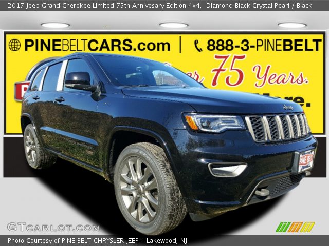 2017 Jeep Grand Cherokee Limited 75th Annivesary Edition 4x4 in Diamond Black Crystal Pearl