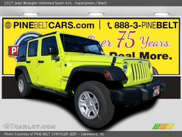 2017 Jeep Wrangler Unlimited Sport 4x4 in Hypergreen