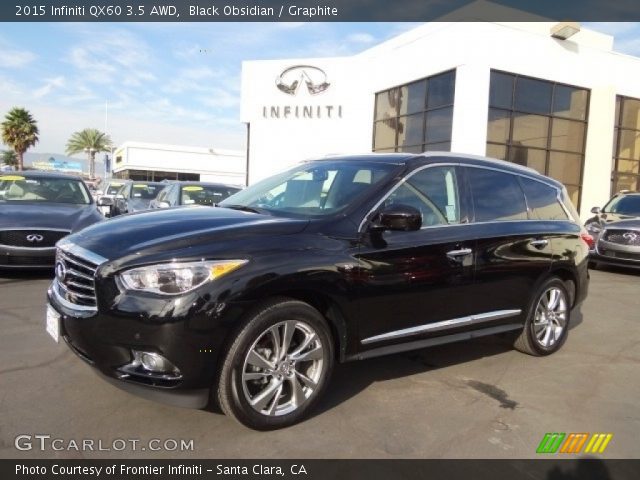 2015 Infiniti QX60 3.5 AWD in Black Obsidian