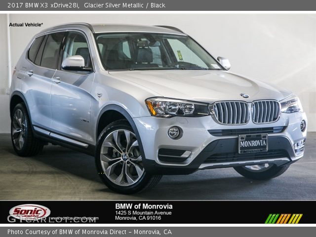 2017 BMW X3 xDrive28i in Glacier Silver Metallic