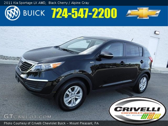 2011 Kia Sportage LX AWD in Black Cherry