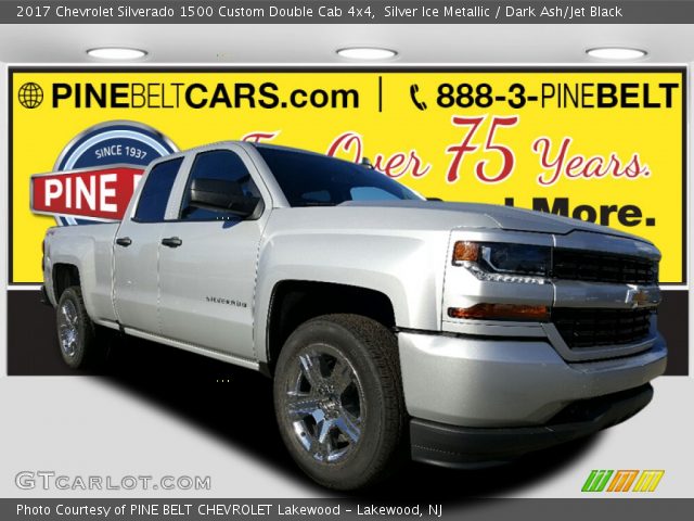 2017 Chevrolet Silverado 1500 Custom Double Cab 4x4 in Silver Ice Metallic