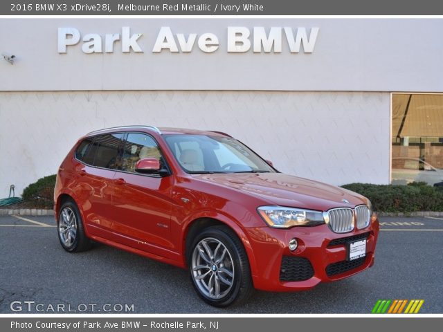2016 BMW X3 xDrive28i in Melbourne Red Metallic