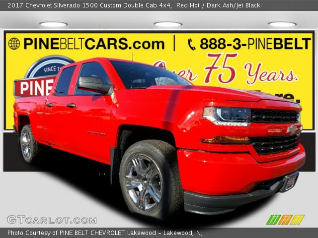 2017 Chevrolet Silverado 1500 Custom Double Cab 4x4 in Red Hot