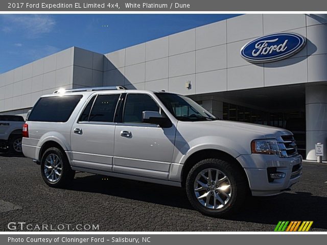 2017 Ford Expedition EL Limited 4x4 in White Platinum