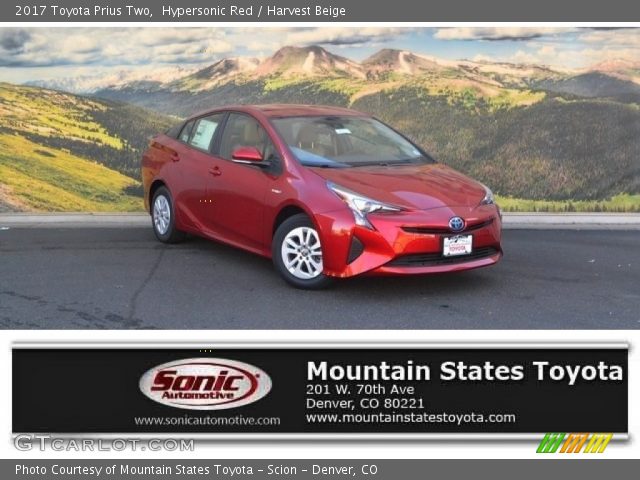 2017 Toyota Prius Two in Hypersonic Red