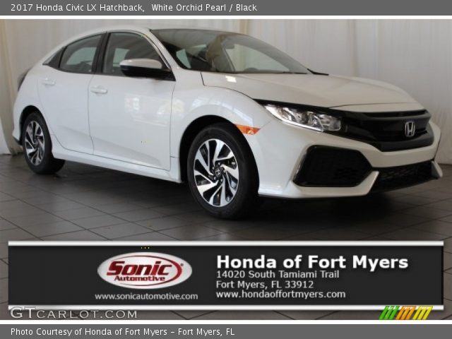 2017 Honda Civic LX Hatchback in White Orchid Pearl