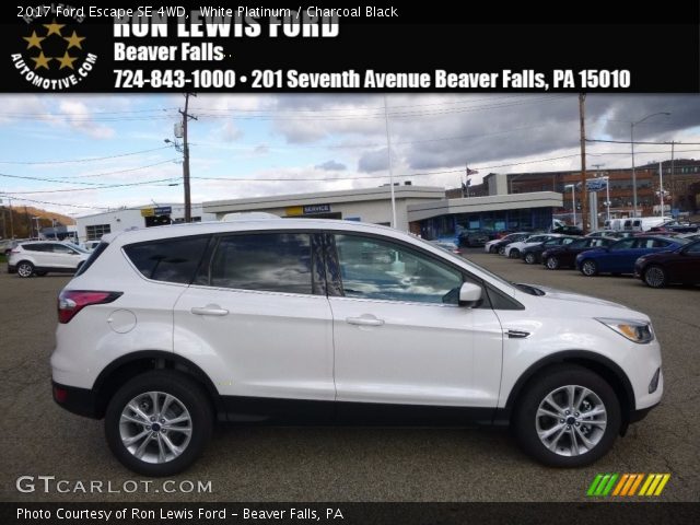2017 Ford Escape SE 4WD in White Platinum