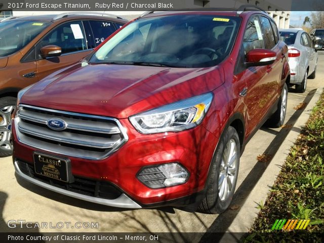 2017 Ford Escape Titanium in Ruby Red