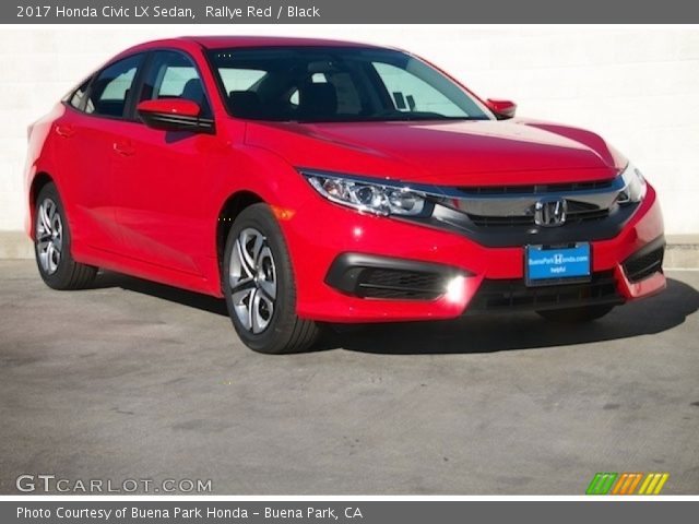 2017 Honda Civic LX Sedan in Rallye Red
