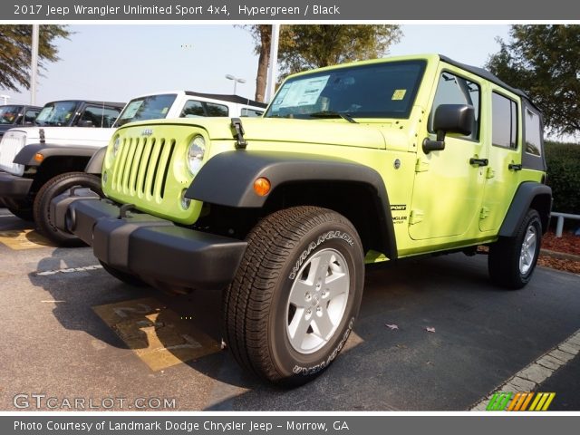 2017 Jeep Wrangler Unlimited Sport 4x4 in Hypergreen