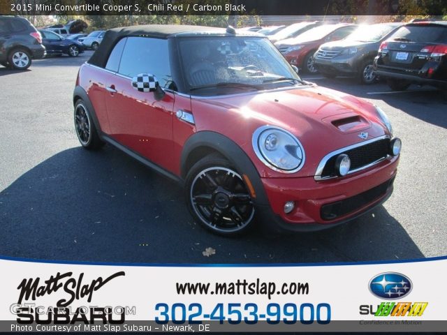 2015 Mini Convertible Cooper S in Chili Red