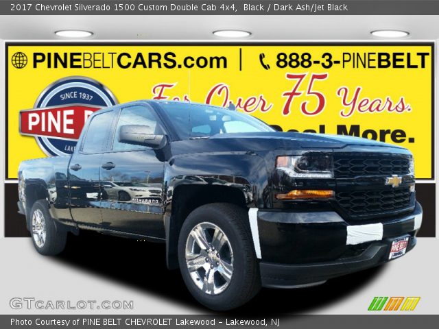 2017 Chevrolet Silverado 1500 Custom Double Cab 4x4 in Black