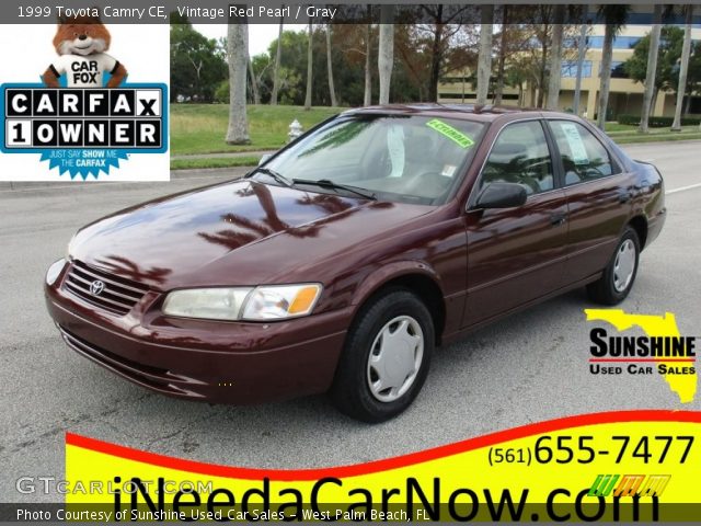 1999 Toyota Camry CE in Vintage Red Pearl