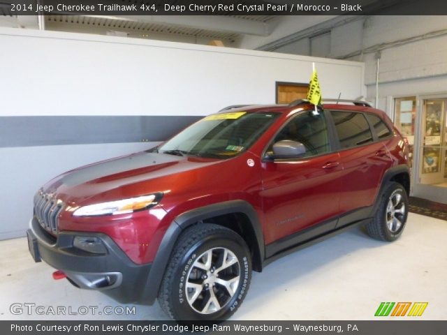 2014 Jeep Cherokee Trailhawk 4x4 in Deep Cherry Red Crystal Pearl