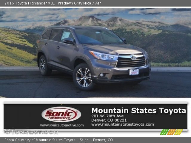 2016 Toyota Highlander XLE in Predawn Gray Mica
