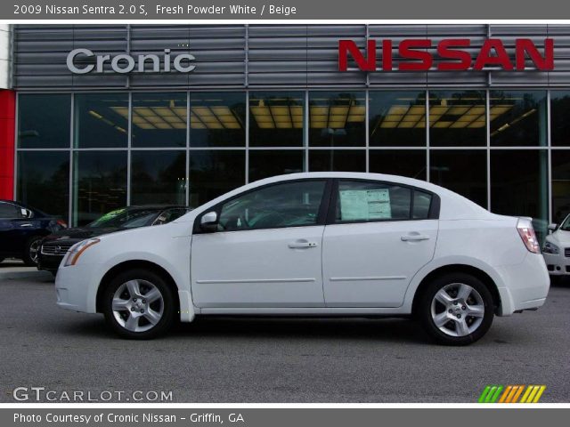 2009 Nissan Sentra 2.0 S in Fresh Powder White