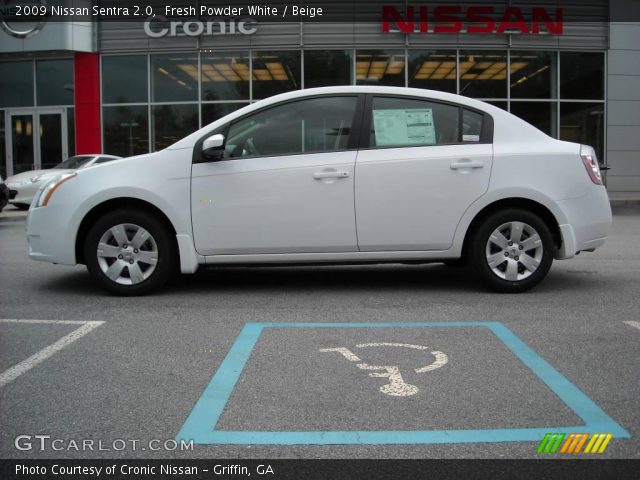 2009 Nissan Sentra 2.0 in Fresh Powder White