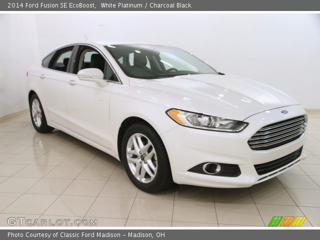 2014 Ford Fusion SE EcoBoost in White Platinum