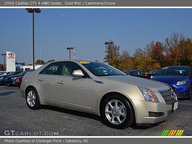 2009 Cadillac CTS 4 AWD Sedan in Gold Mist