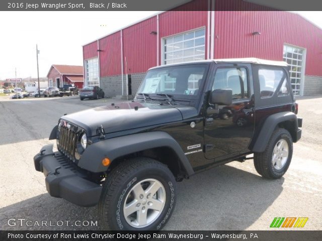 2016 Jeep Wrangler Sport in Black