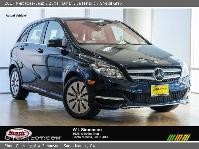 2017 Mercedes-Benz B 250e in Lunar Blue Metallic