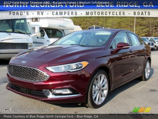 2017 Ford Fusion Titanium AWD in Burgundy Velvet