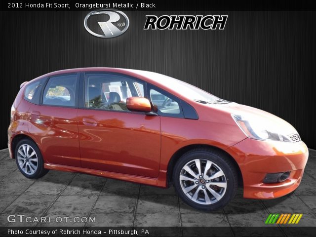 2012 Honda Fit Sport in Orangeburst Metallic