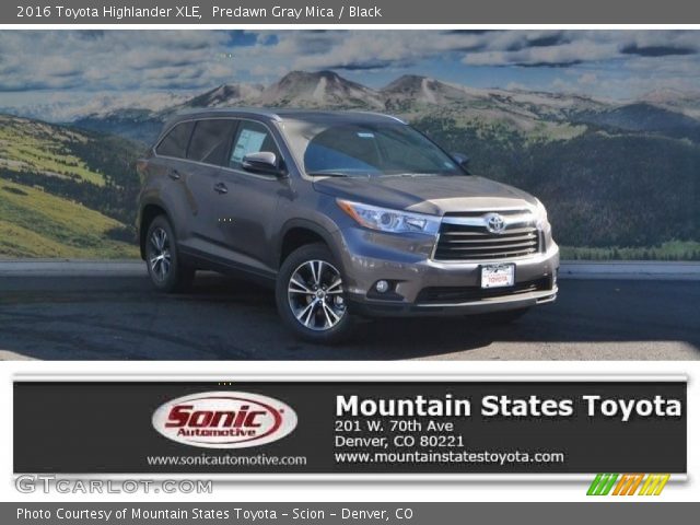 2016 Toyota Highlander XLE in Predawn Gray Mica