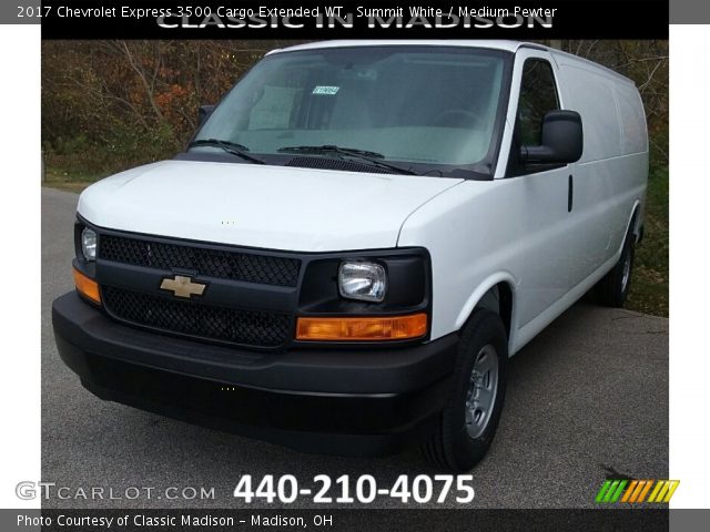 2017 Chevrolet Express 3500 Cargo Extended WT in Summit White