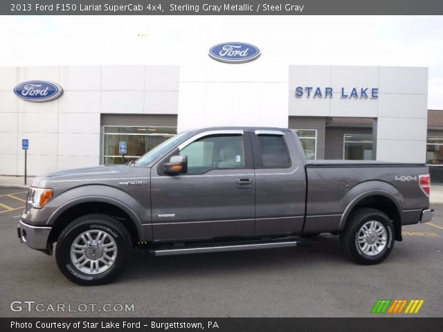 2013 Ford F150 Lariat SuperCab 4x4 in Sterling Gray Metallic