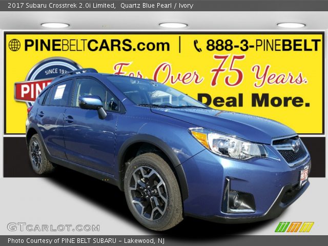 2017 Subaru Crosstrek 2.0i Limited in Quartz Blue Pearl