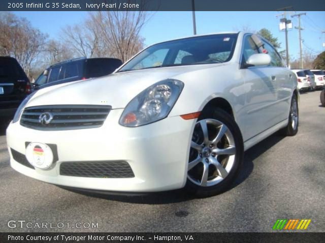 2005 Infiniti G 35 Sedan in Ivory Pearl