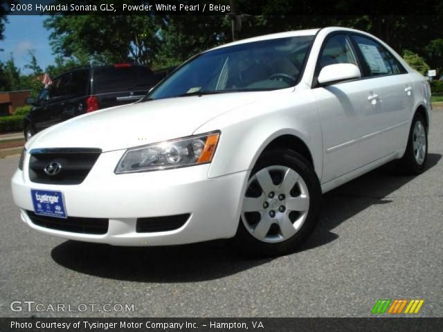 2008 Hyundai Sonata GLS in Powder White Pearl