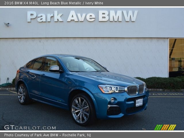 2016 BMW X4 M40i in Long Beach Blue Metallic