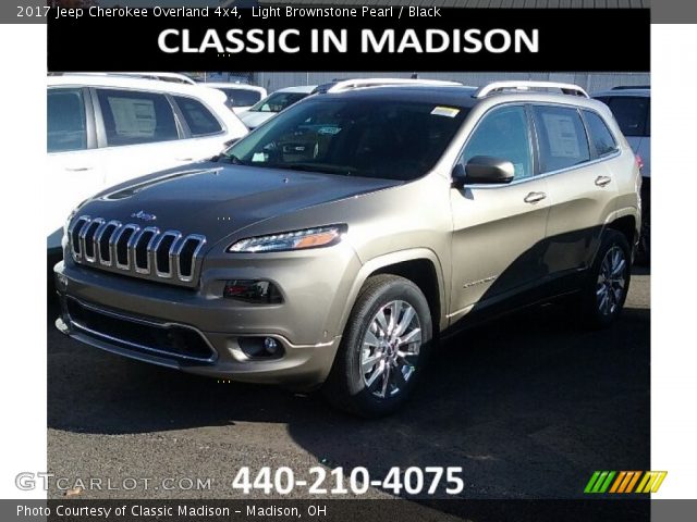 2017 Jeep Cherokee Overland 4x4 in Light Brownstone Pearl
